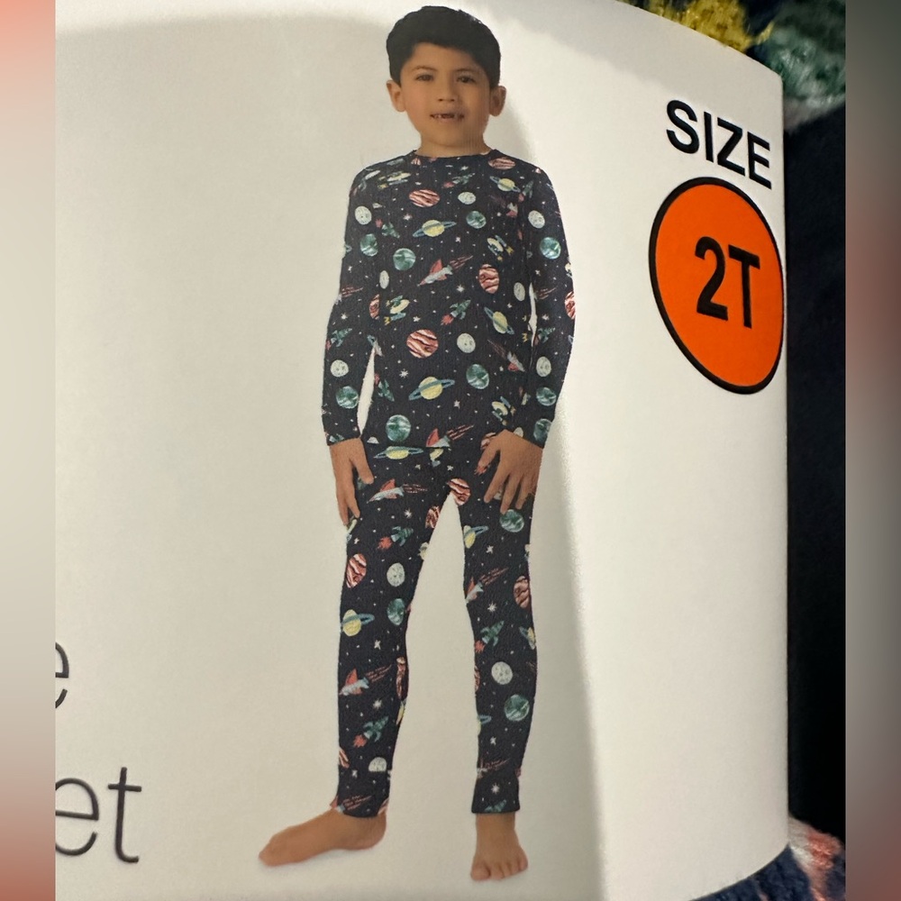 Galaxy Adventure Kids Pajama Set - Navy